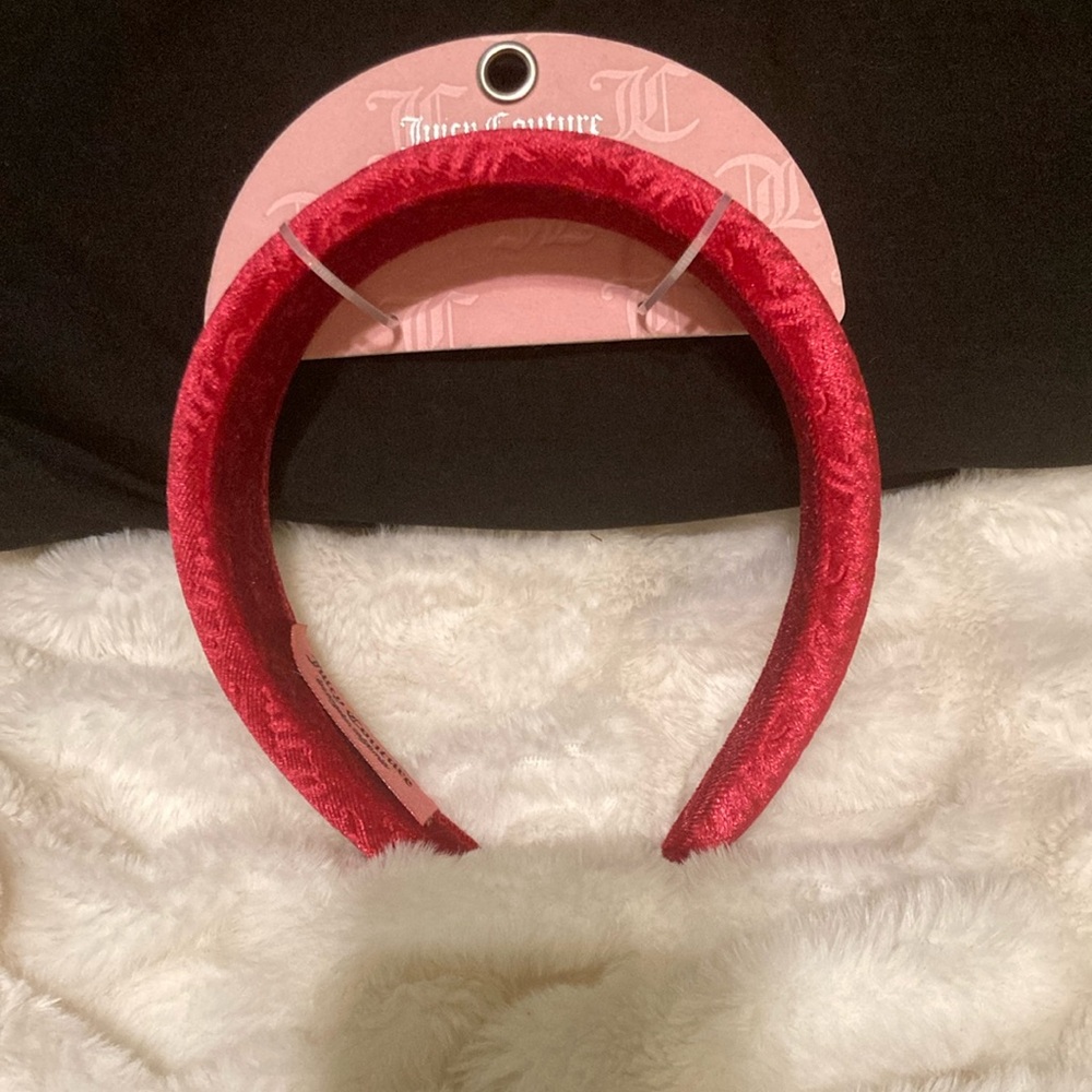 Juicy Couture Hot Pink Velvet Headband